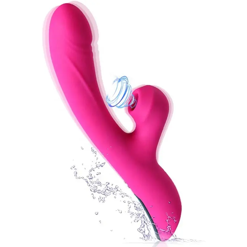 Rechargeable Women Clitoral Stimulator Dildo Vibrators Luxury Pink Female G Spot Rabbit Vibrator with Heating Function