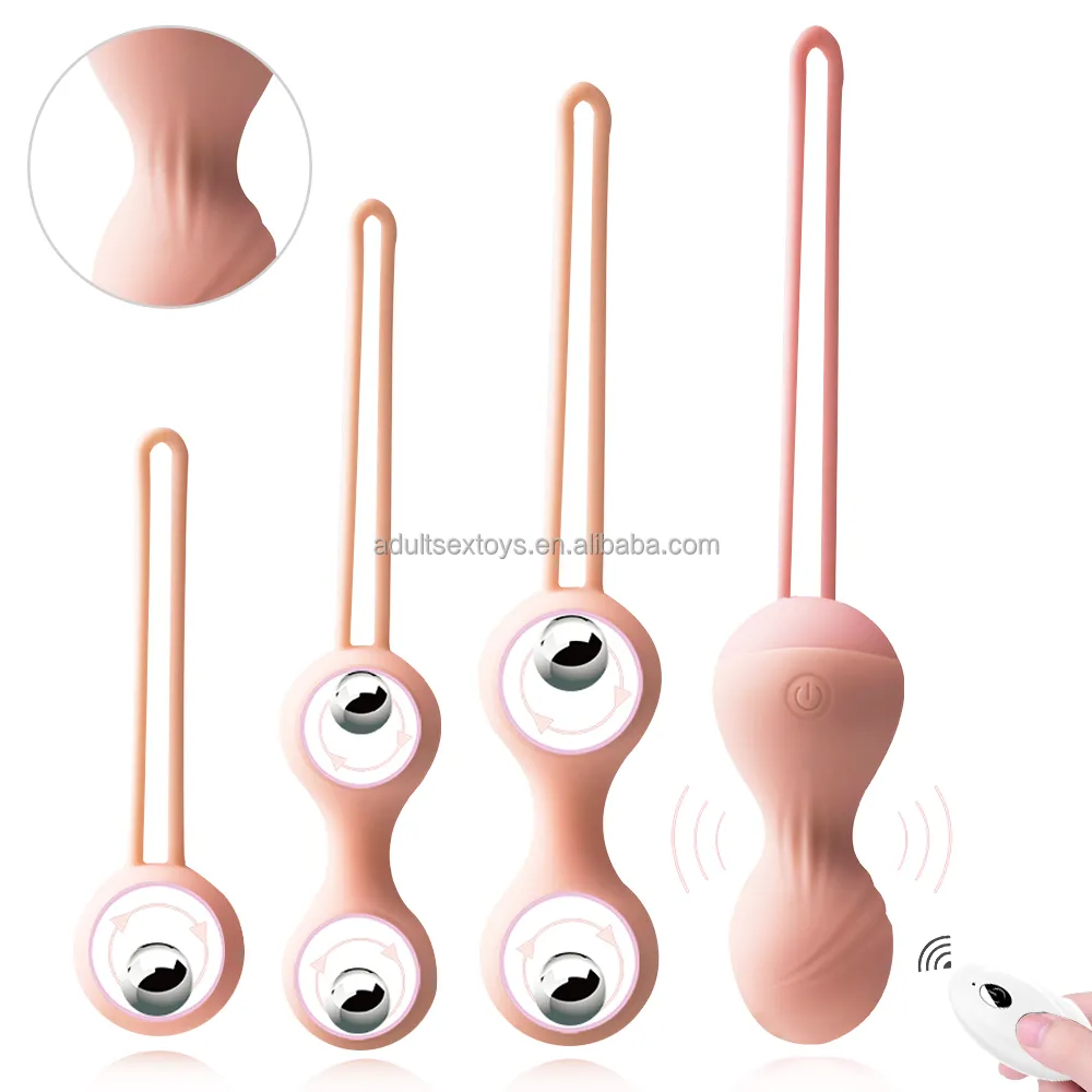 4 In1 Silicone Vagina Exercises Remote Control Egg Vibrator Ben Wa Ball Vibrator Sex Toys for Woman Kegel Balls