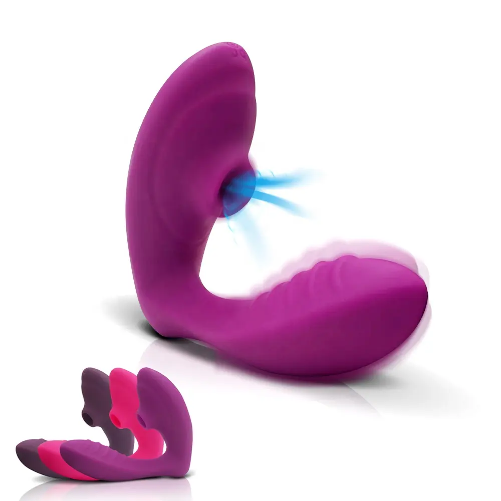 2 in 1 Adult Sex Toys Clitoral Sucking Vibrator for Clit G Spot Stimulation 10 Suction & Vibration Pattern Vibrating Stimulator