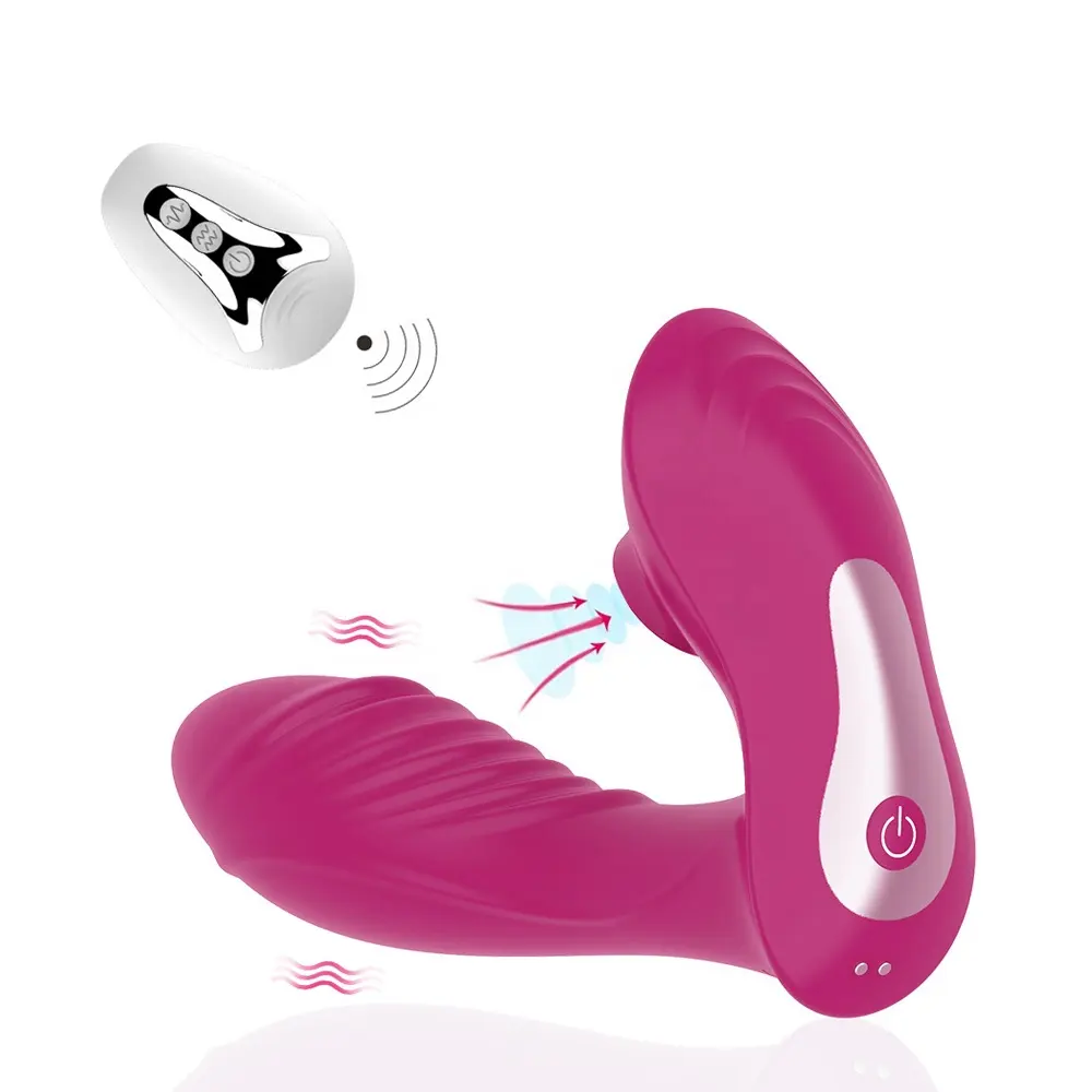 Remote Control 3 in 1 Clitoris Sucking Dildo Vibrator for Female G Spot Clitoris Sucking Vibrator Clit Sucker Dildo Women