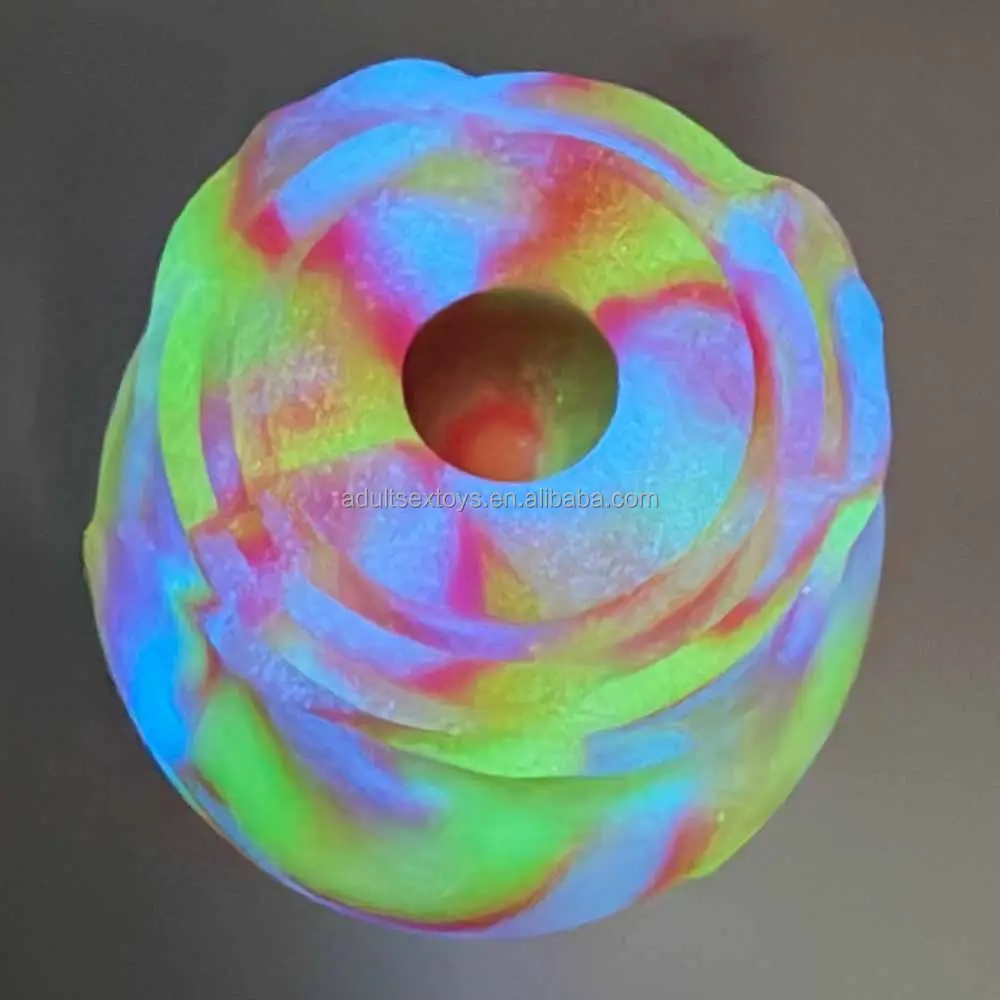 USA New Glow in the Dark Roses Sex Toys Vendor Good Gift Pink Red Colorful Glowing Rose Toy Rose Vibrators for Women