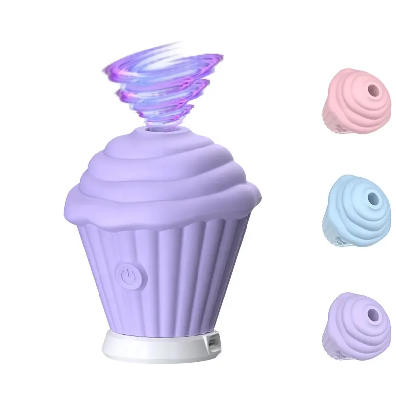 Cupcake Clitoral Sucking Vibrator Nipple Clit Cupcake Vibrator Sex Toy Clitoral Stimulator Adult Women Cupcake Vibrator