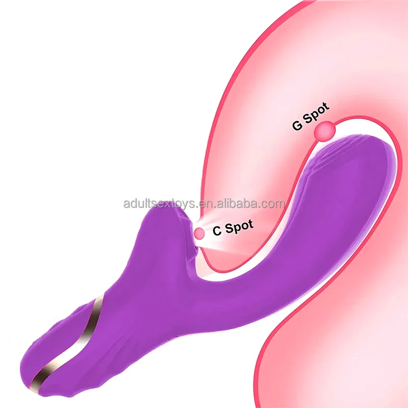 Dual-10 Modes Rose Color G Spot Clitoral Sucking Vibrator Rechargeable Waterproof Sex Toys for Women Flirting Masturbation