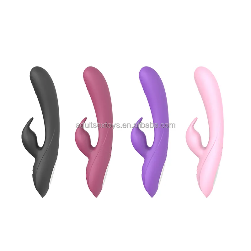 G Spot Purple Usb Charger Rabbit Vibrator With 7 Powerful Vibrations Dual Motor Vibrators for Women