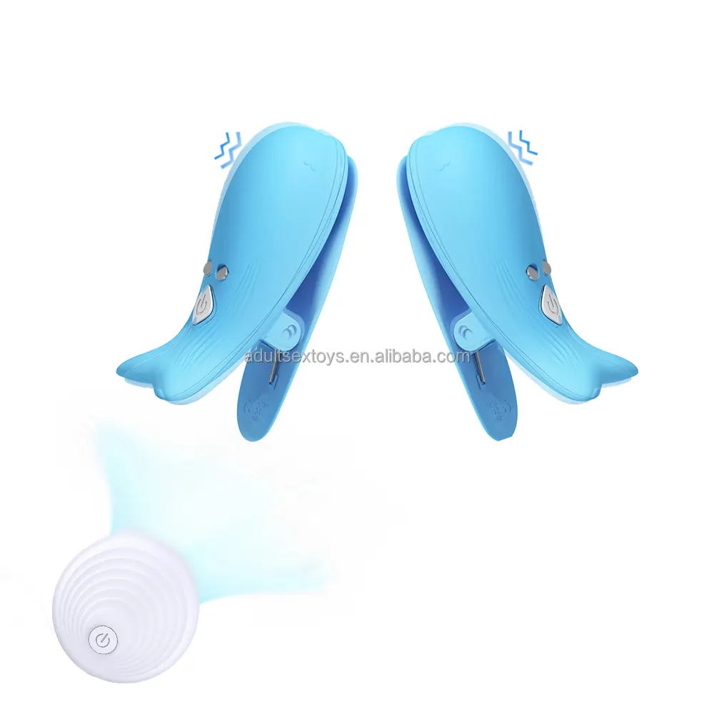 Remote Control Electric Breast Massager 10 Vibration Breast Clip Vibration Sex Toys for Women