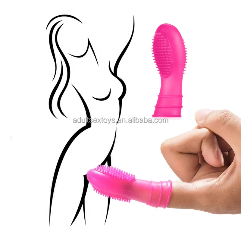 Silicone Finger Masturbation Sleeve Finger Sex Toy Finger Condoms G Spot Stimulation Adult Sex Toys for Couples