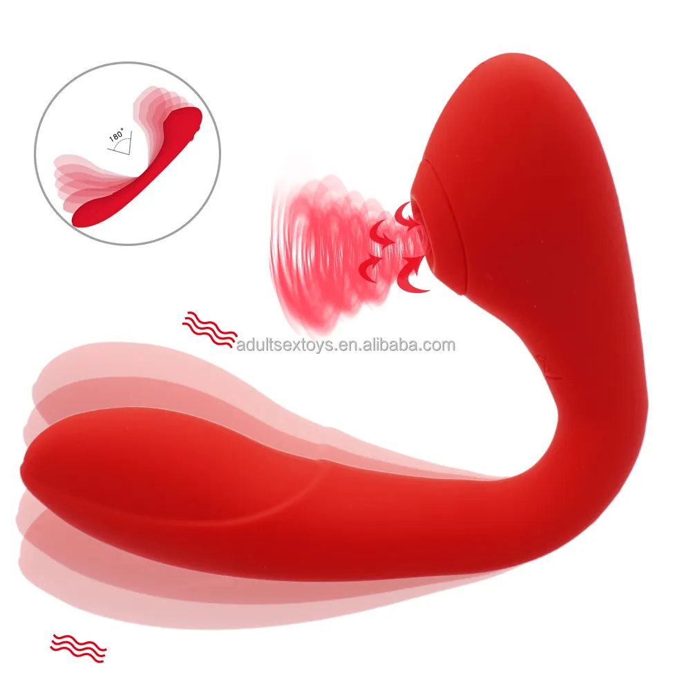 Foldable Wearable Female Clitoral Sucking Vibrator 7 Suction G-Spot Vibration Clitoral Sucking Vibrator Sex Toys
