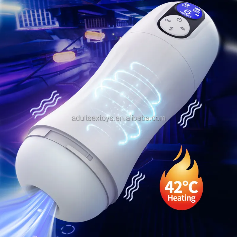 LCD Display Heated Electric Male Masturbators Vibration Sucking Sex Toy for Men Masturbation Cup