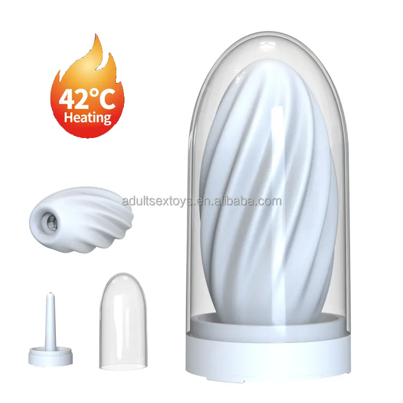 Soft Silicone Stroker Sleeve Masturbators USB Charging Heating Rod Male Masturbation Cup Sex Toys for Men