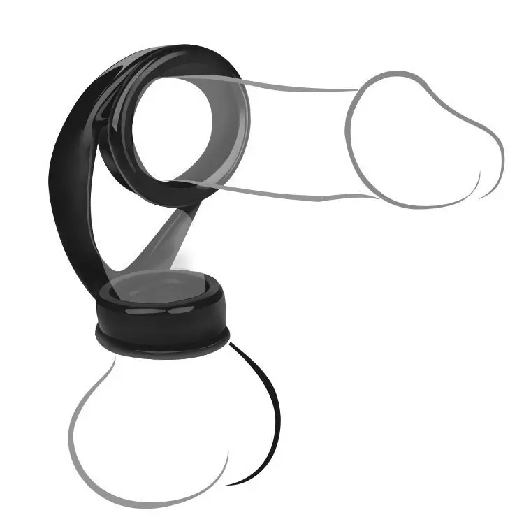Silicone Penis Ring Male Delay Ejaculation Wrap Cock Rings Sex Toys for Men
