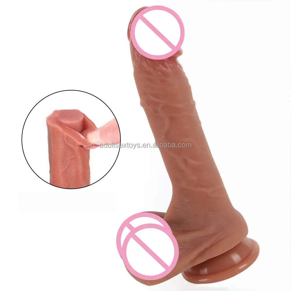 8.7'' Best Seller Dildos Soft Silicone Lifelike Big Dildo Anal Vaginal Suitable Realistic Dildos for Women Men