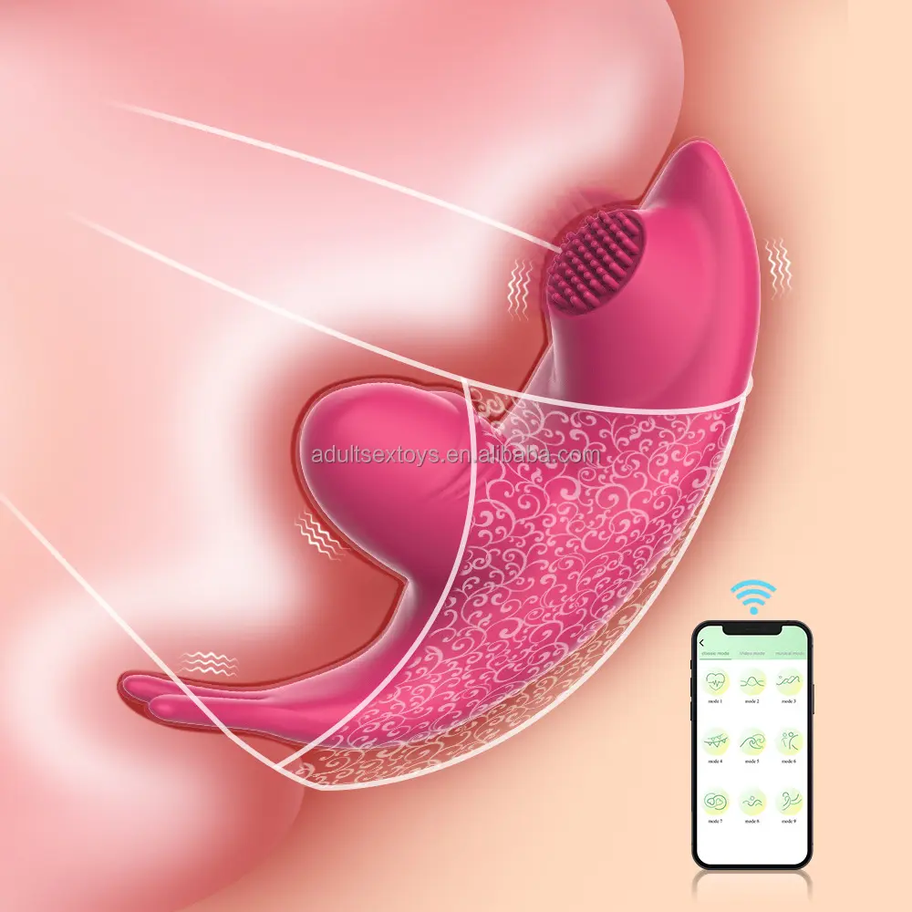1.38'' Insertable Panty Vibrator Mobile Phone App Controlled Vibrating Panties Vibrator Sex Toys for Woman