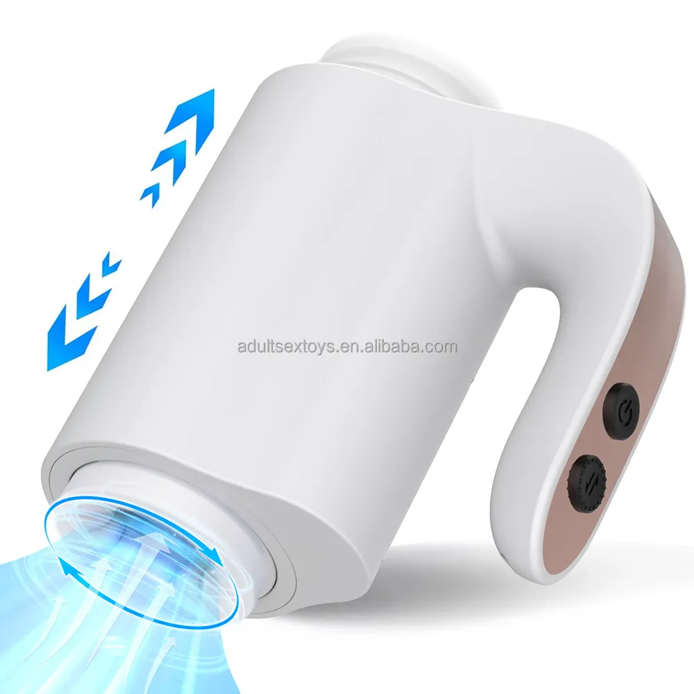 Dual Open-Ended Penis Massager Self Pleasure Toys Mobile APP Controlled Automatic Thrusting Male Masturbators