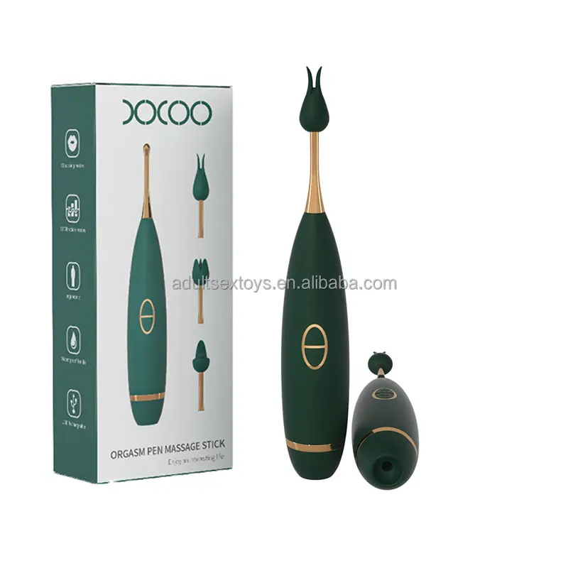 Best Seller 2 in 1 High Frequency Massager Clitoral Sucking Vibrator Women Wand Vibrator Adult Toys