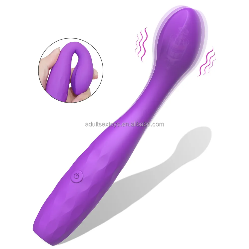 High Quality Liquid Silicone Finger Shaped 10 Modes Vibrating Women G Spot Vibrator Adult Toys for Women