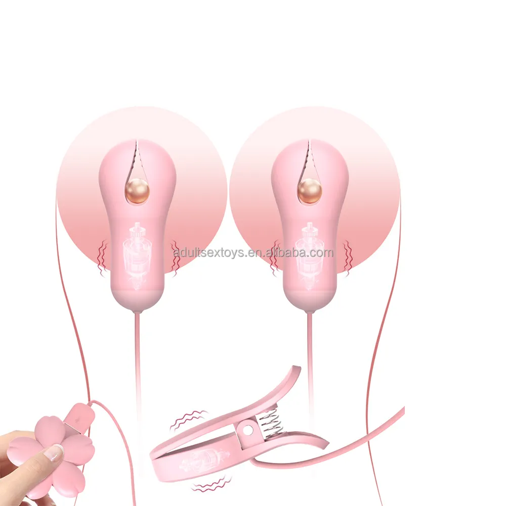 3 in 1 Vibrating Nipple Clamps Nipple Vibrator Nipple Toys for Couple Adult Sex Toys