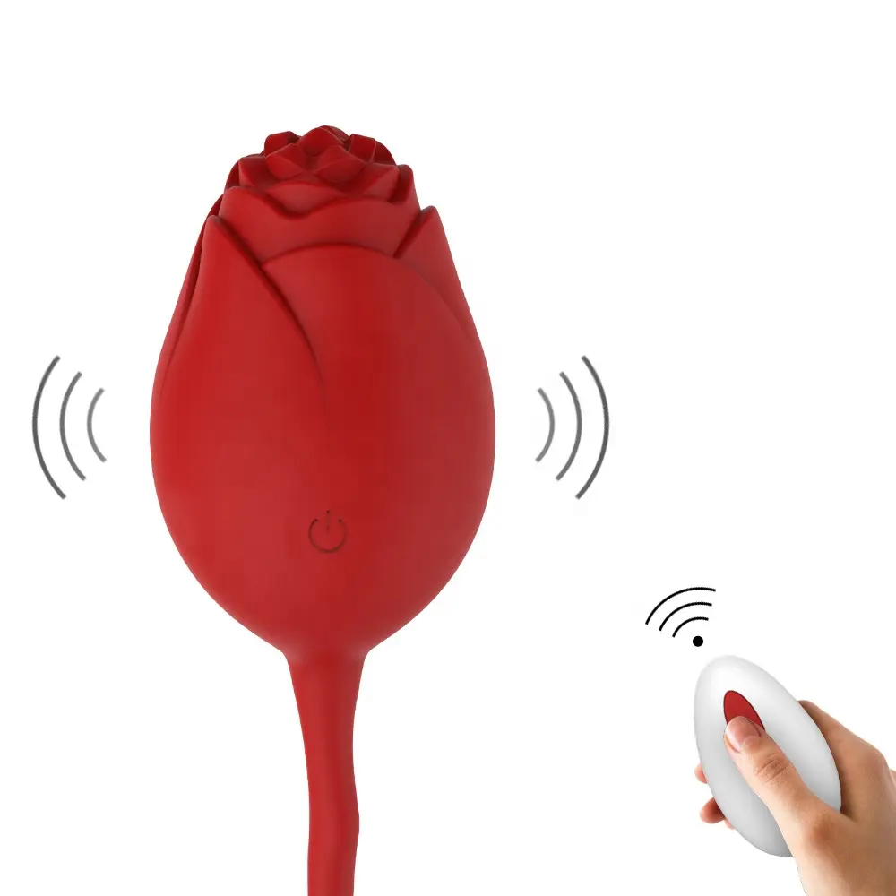Factory Wholesale Female Adult Toys 12-Mode Remote-Controlled Rose Vibrator for Women 12-Vibration Rose Sex Toys