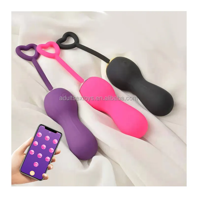 APP Controlled Kegel Balls Safe Silicone Vaginal Tightening Exercise Eggs Vibradores Para Mujer