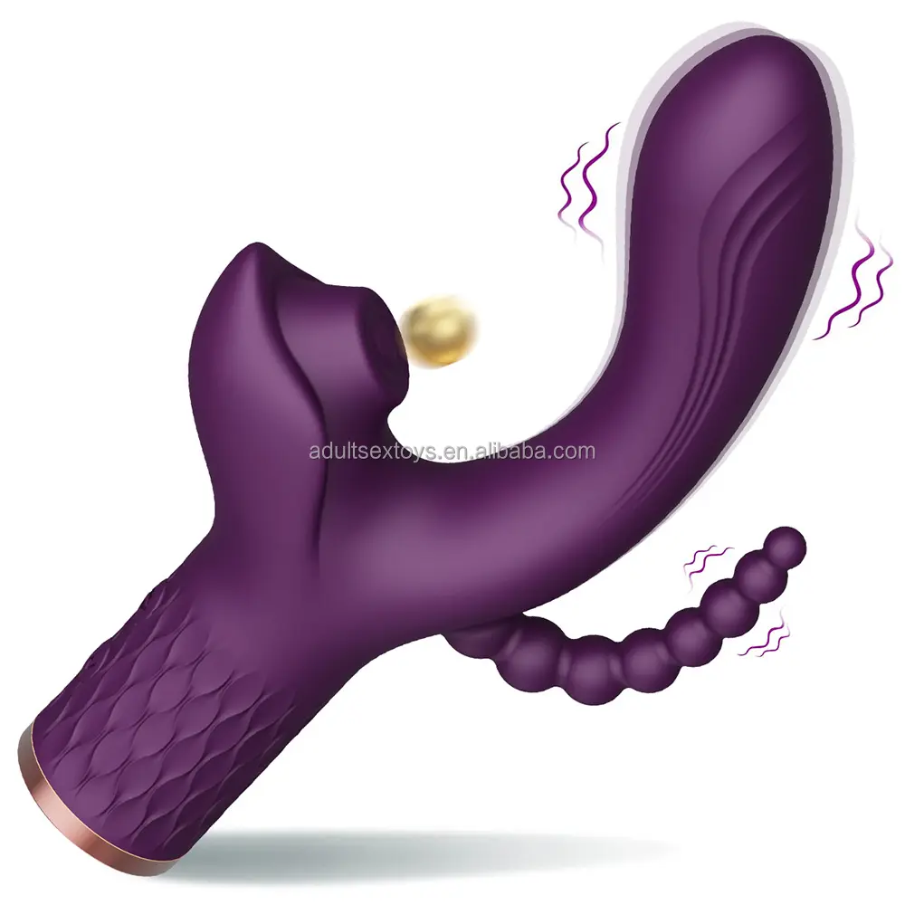 3 in 1 G Spot Vibrator 7 Tapping&Vibrating Modes Women Sex Toys Anal Dildo Rabbit Vibrators for Women