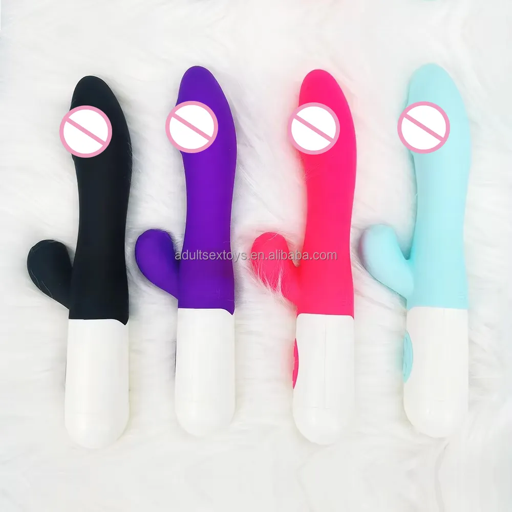 20 Vibration Dual Vibration Massager USB Rechargeable G Spot Clitoral Dildo Vibrator Dual Rabbit Vibrator for Women