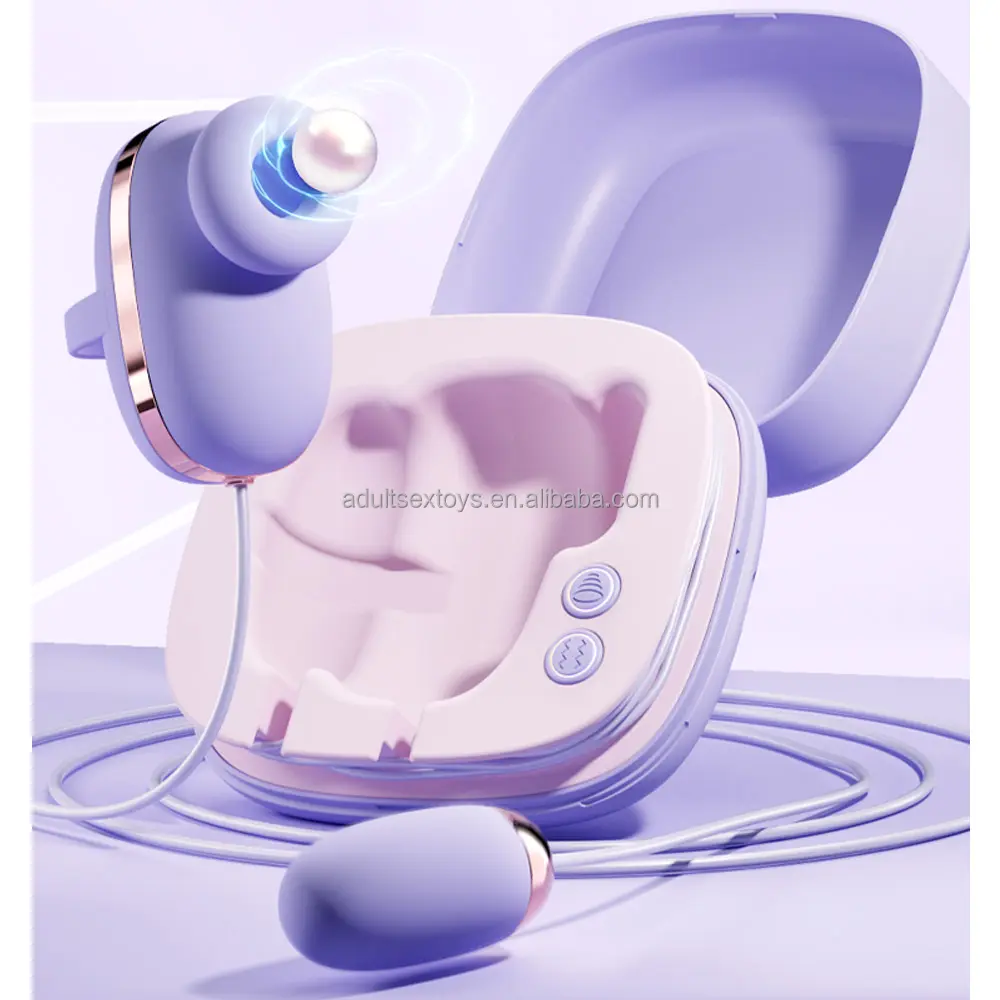 2 in 1 Mini Nipple Clitoral Suction Women Vibrator Sex Toys With Bullet Egg Vibrator Storage Box Sucking Vibrator