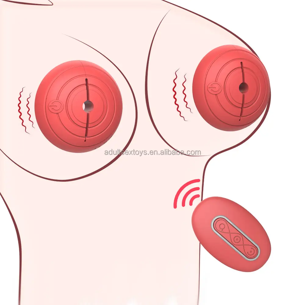 Silicone Lightweight Invisible Nipple Toy 10 Vibration Nipple Clamps Adult Sex Toy Nipple Vibrator for Women