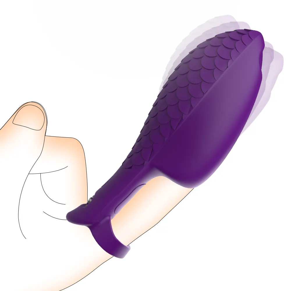 USB Rechargeable 10 Speed Silicone Finger Vibrator Safe Couples Foreplay Sex Toy Women's Clitoral Vaginal Stimulation Sleeve