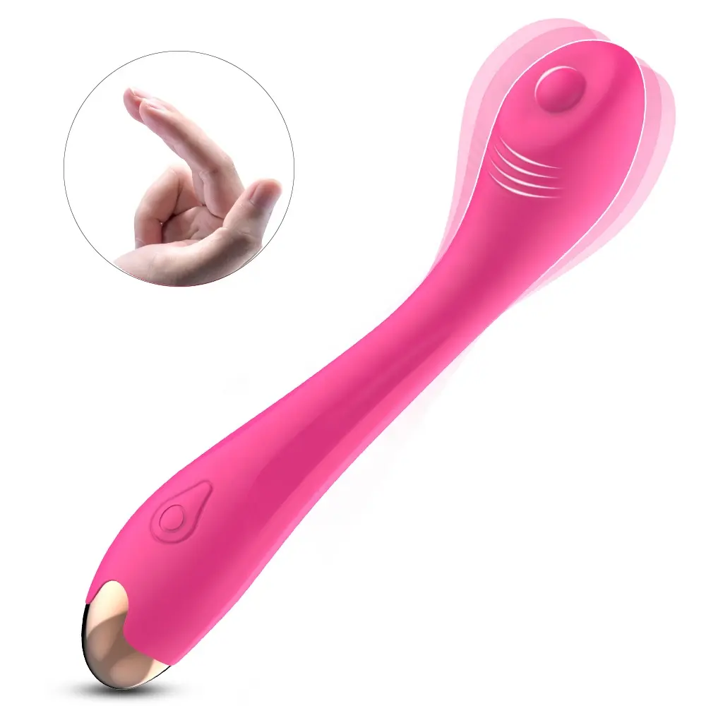 Silicone Female G-Spot Vaginal Stimulator with 10 Vibrations Masturbation Finger Shaped Vibrator Sex Toys for Women and Couples