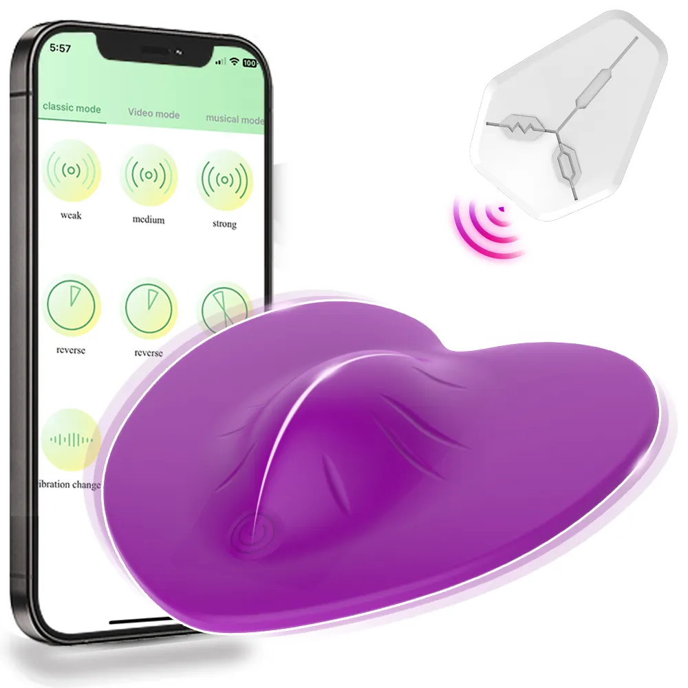 Remote Controlled Adult Masturbation Toys Butterfly Ride-on Vibrator for Women App Controlled Sex Toy