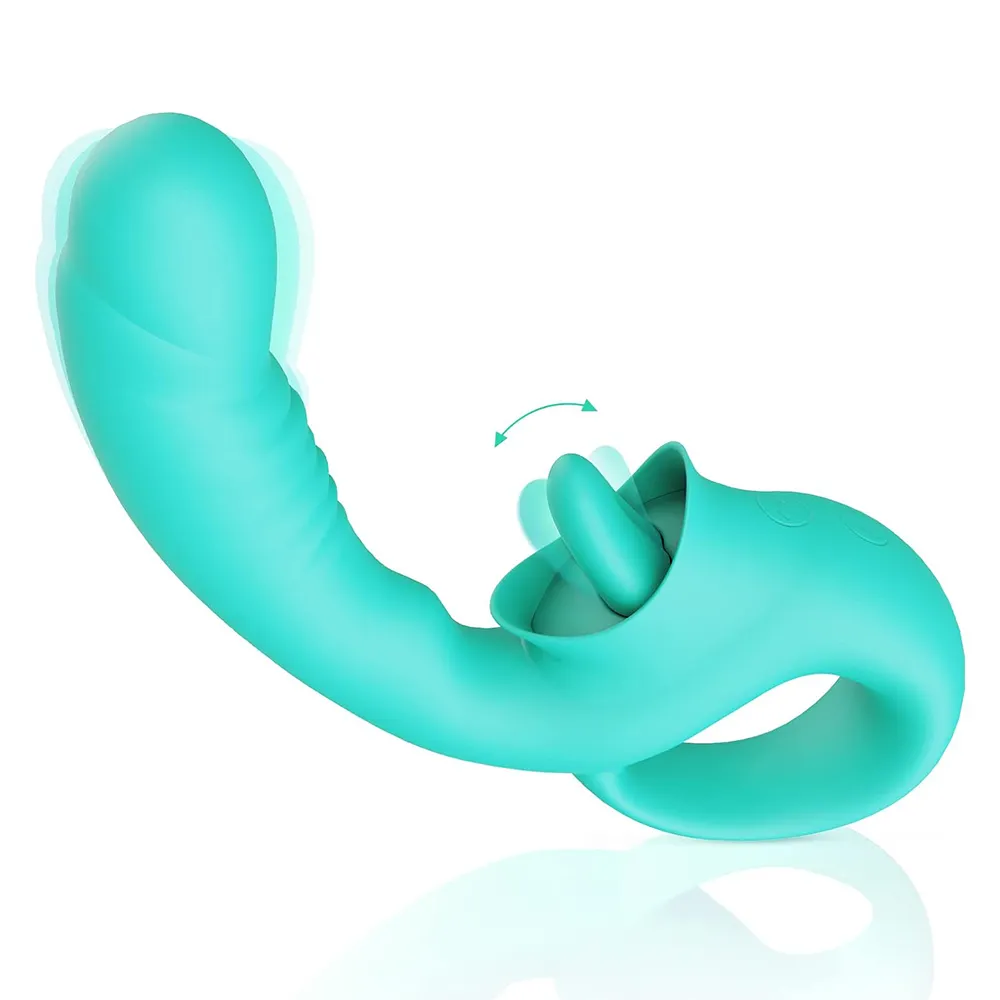 Factory Wholesale 10 Modes Silicone Dildo Clitoral Stimulator USB-Powered G-Spot Vibrators Safe Adult Sex Toys for Women