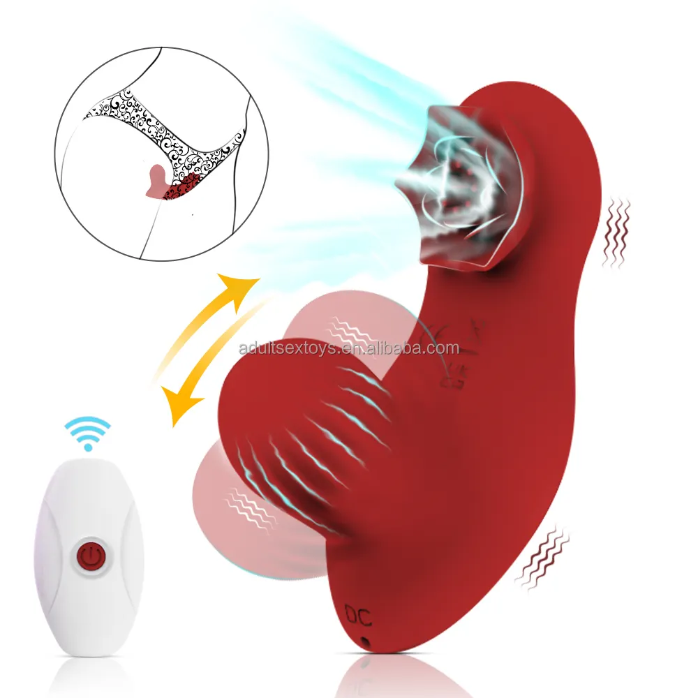Remote Controlled Adult Toys Wearable Panty Vibrator with 10 Swinging Vibradores Motion Sex Toys for Women