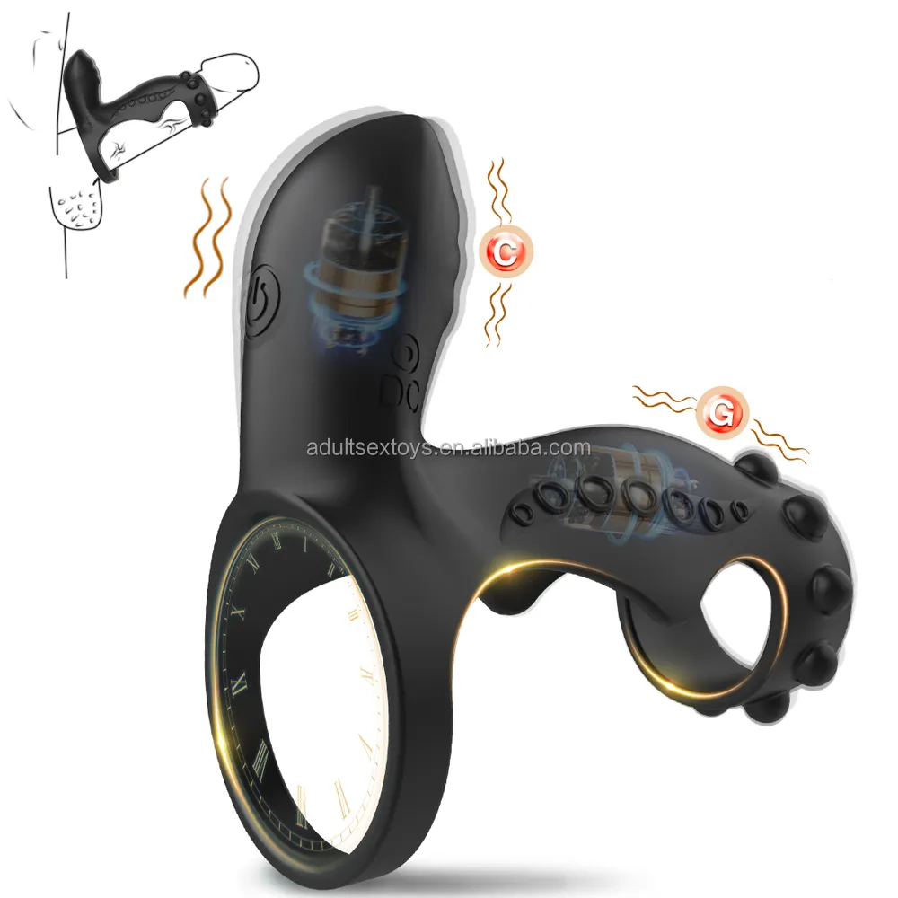 Soft Reusable Penis Enlargement Silicone Sleeve Sex Toys Male Delay Ejaculation Vibrating Cock Rings for Men