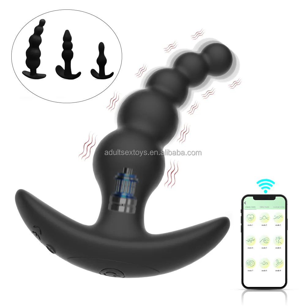 SPECIAL SALE App-Controlled Anal Sex Toy Vibrating Butt Plug Set Prostata Massager Anal Beads Vibrador for Men and Women