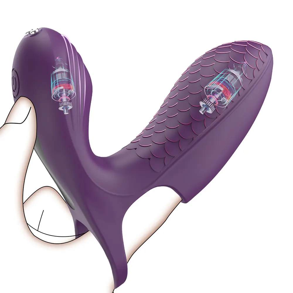Couples 10 Vibrations Clitoral G-Spot Finger Sleeve Vibrator Sex Enhancement Finger Vibrator Adult Sex Toys for Women