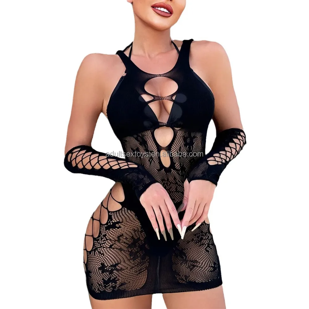 High Quality Sexy Lingerie for Women Naughty Fishnet Lingerie Set One Size Bodysuits Outfits Teddy Erotic Mesh Women's Lingerie