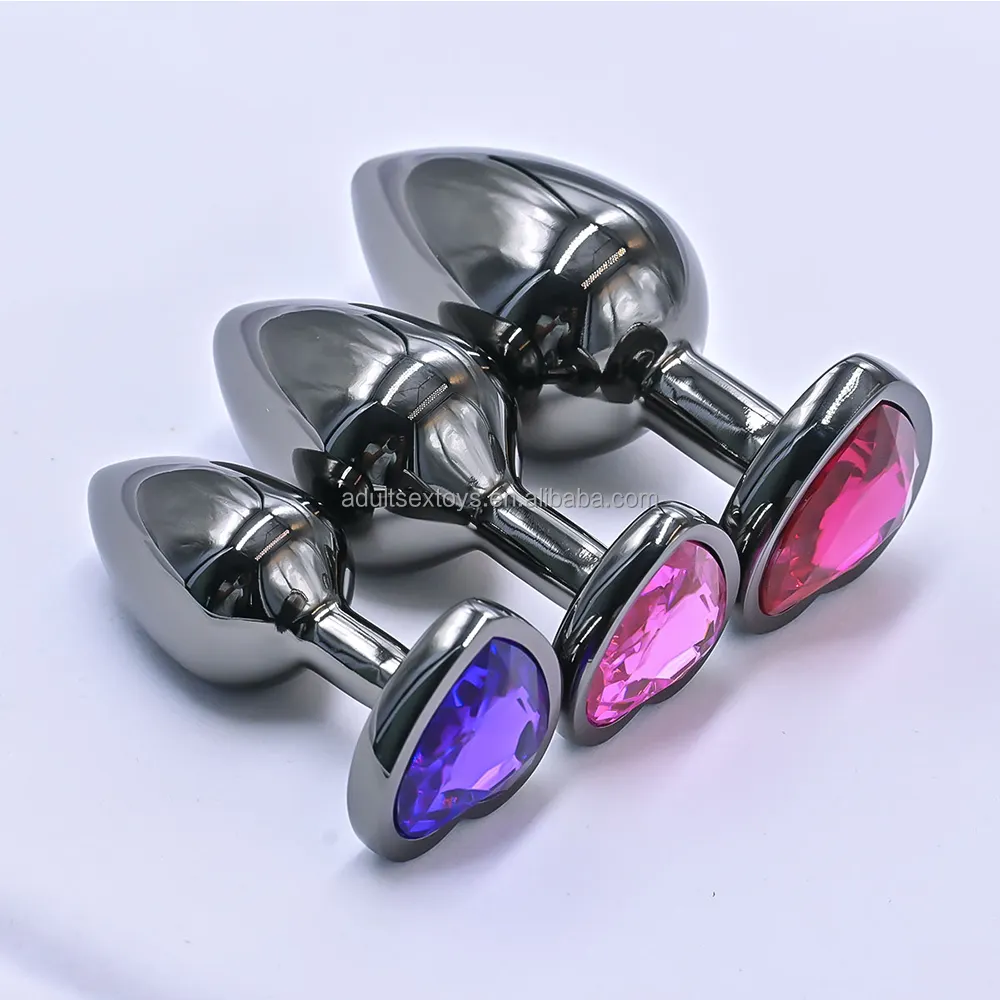 3PCS Jewel Butt Plugs Anal Plug Beginner Set Sex Toy Anal Training Kit G Spot Anal Sex Adult Toy for Beginner Unisex Couples