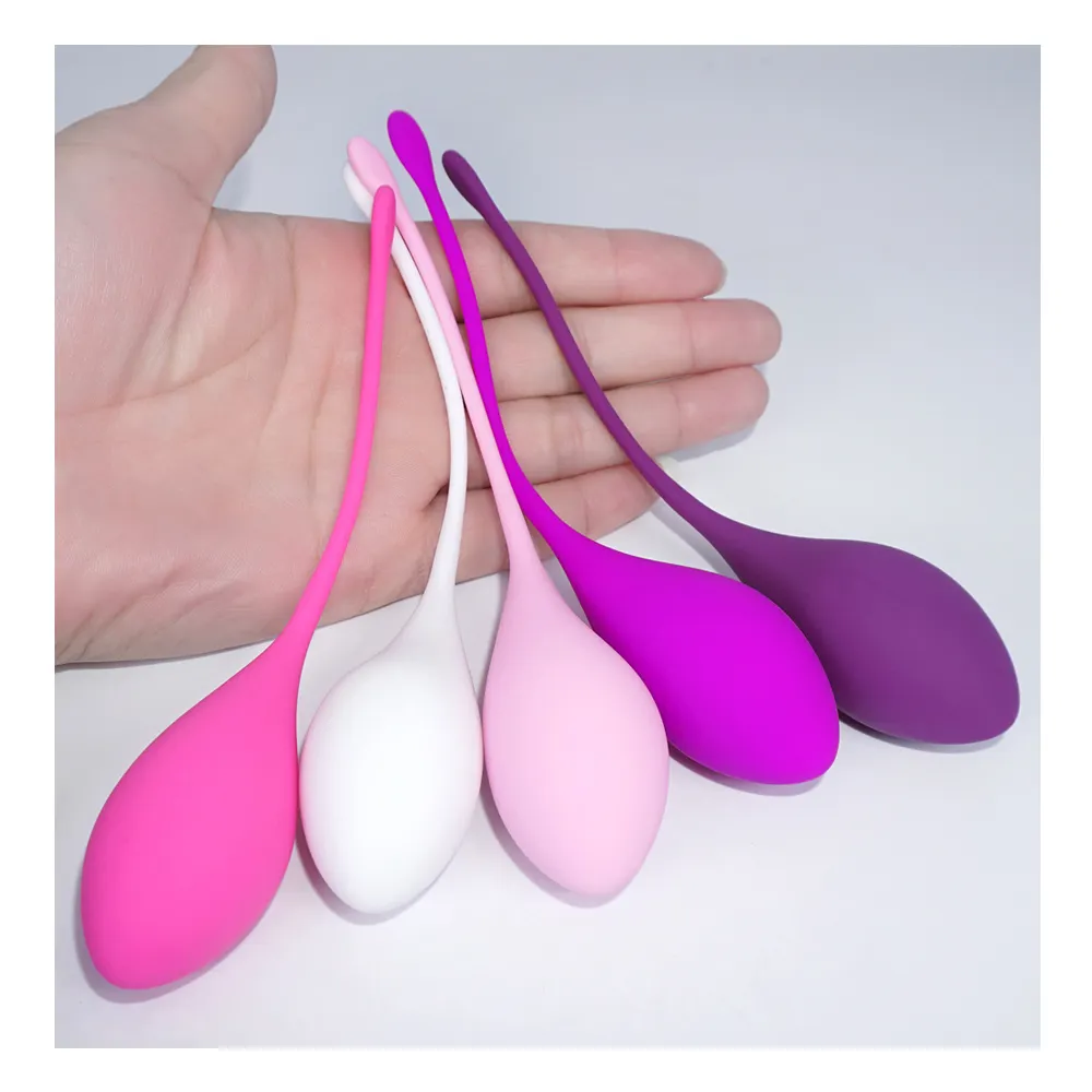 Beginners & Advanced Set of 6 Premium Silicone Pelvic Floor Exercises Kegel Exercise System Training Kit for Women