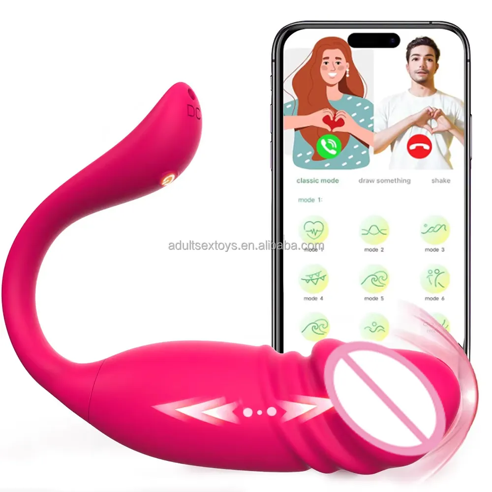 Realistic Thrusting Dildo App-Controlled Vagina Anal Clitoral Vibrator Couples Sex Game Panty Vibrator Sex Toys for Woman