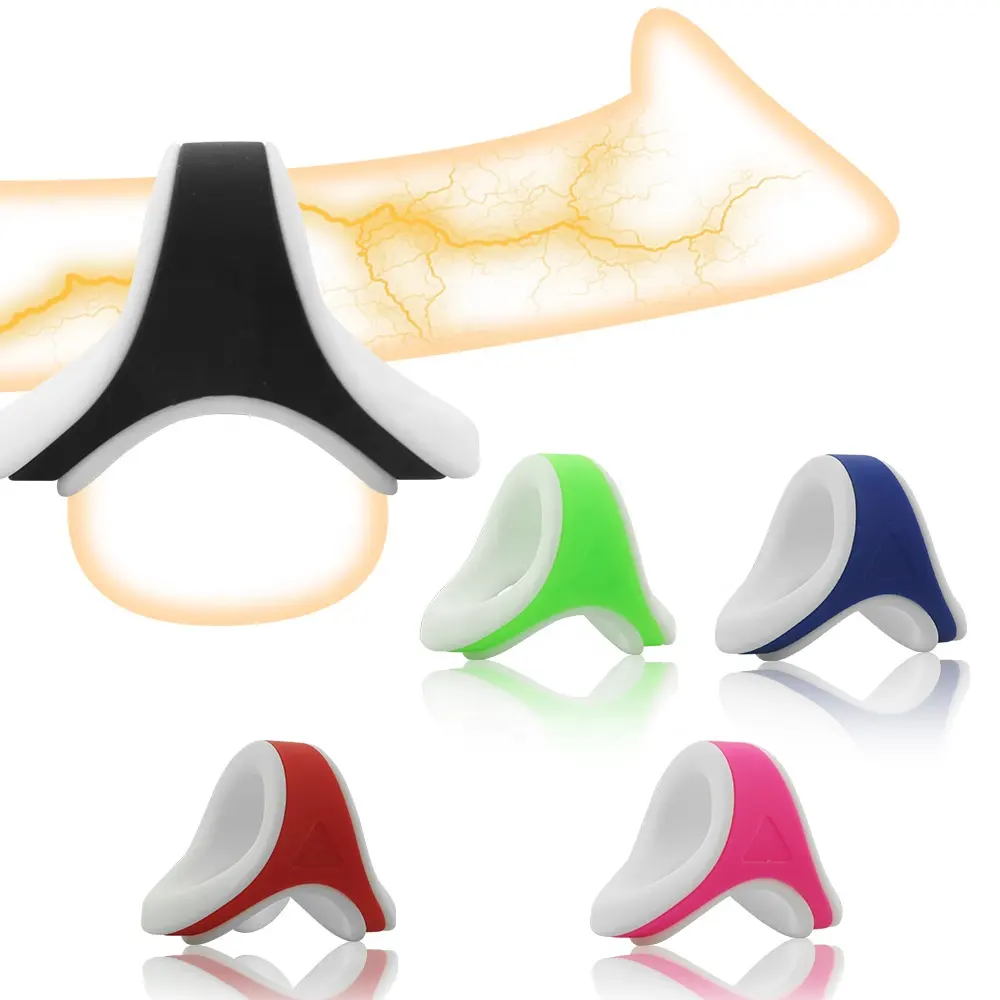 Hot Selling 2-in-1 Adjustable Silicone Male Delay Ejaculation Cock Ring Set Men's Sex Toy Penis Rings