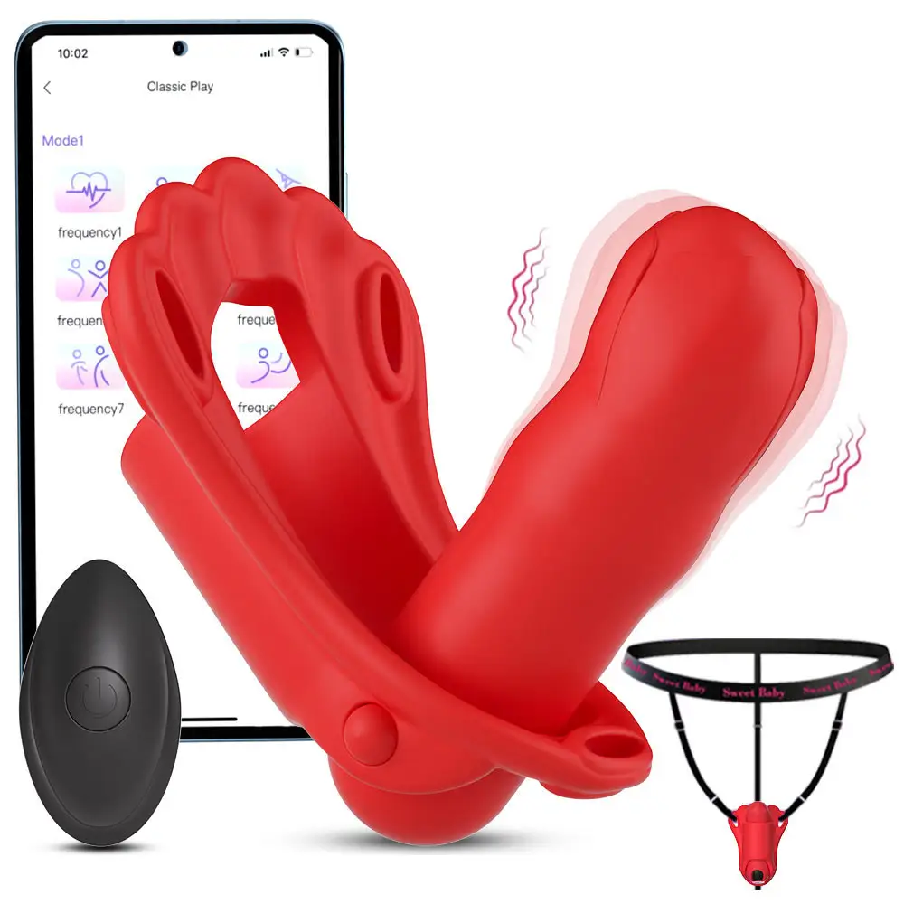 Panty Wearable Vibrator Insert Dildo Womens Sex Toys with 10 Vibrations Remote Control Adult Sex Toys for Couples Vibrator