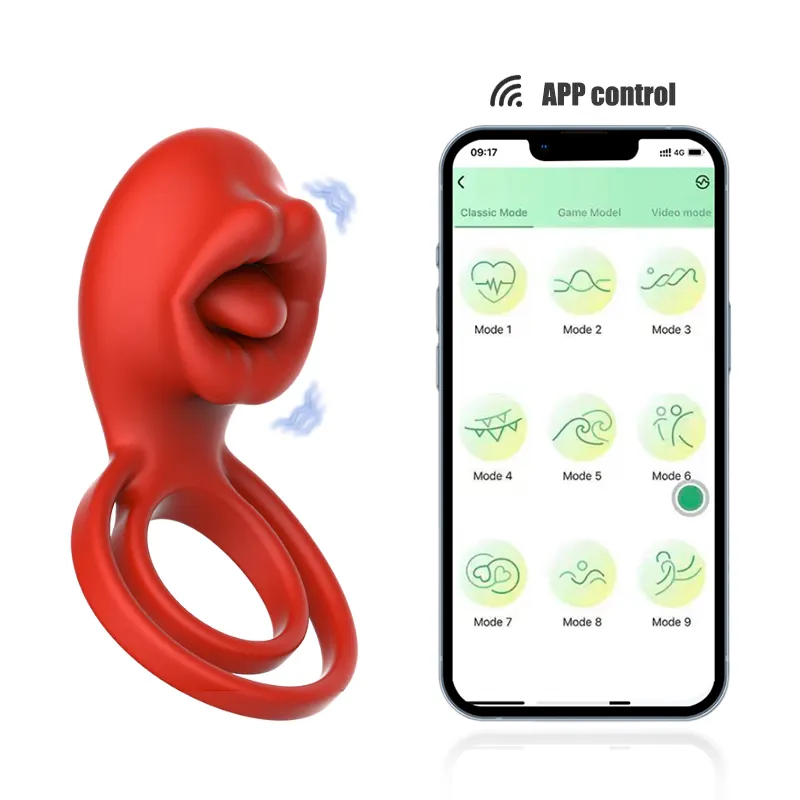 App Controlled Vibrating Cock Ring with Clitoral Stimulator Pleasure Penis Ring Vibrator Couples Adult Sex Toys for Men Women