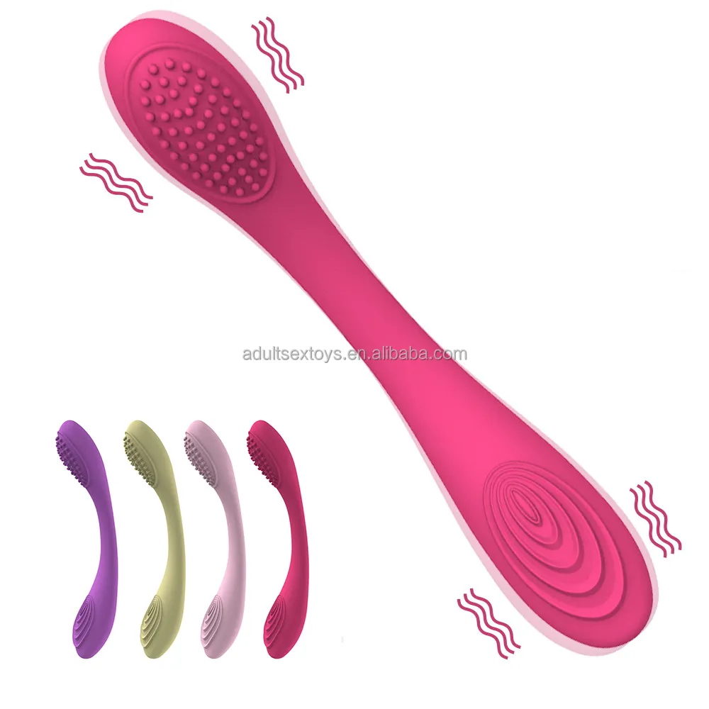 Bendable Women's G Spot Clitoral Vibrator Dildo USB Rechargeable 10 Vibration Modes Waterproof Powerful Double Ended Sex Toy