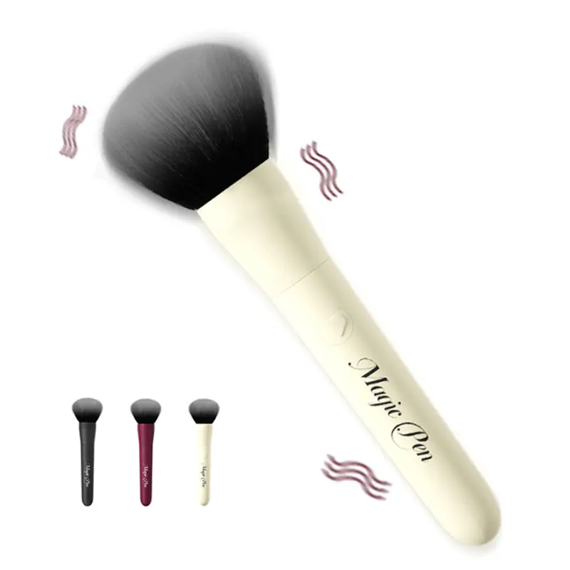 USB Rechargeable Women Makeup Brush Vibrator 10 Speeds Lady Cosmetic Brush Vibrator Electric Sensory Sex Toys for Flirting