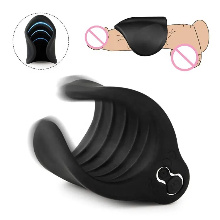 Handheld Electric Prolong Endurance 10 Vibrating Modes Penis Vibrator Male Masturbation Masturbator for Man