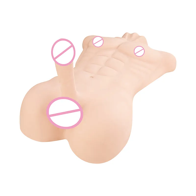 Realistic Half Body Male Torso With Big Dildo for Women Gay Toys Man Torso Sex Doll for Woman Man Gay Couple