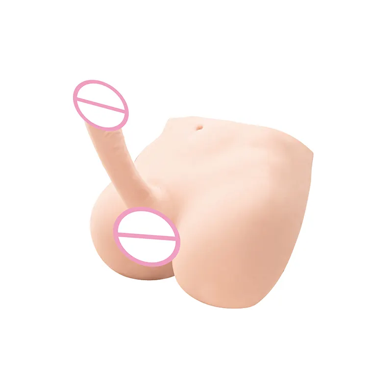 Huge Penis Cock Dick Ass Butt Sex Toys Half Body Male Dildo Torso Sex Toy Soft Female Masturbator Doll for Women's Masturbation