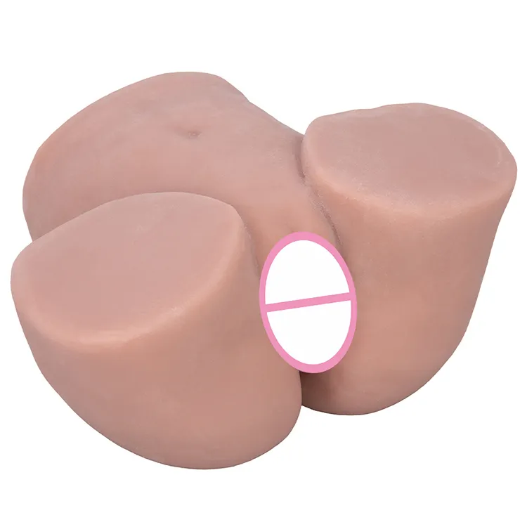 Lifelike Ebony Ass Doll for Male Masturbation Realistic TPE Butt with Dual Entry Pussy Vagina