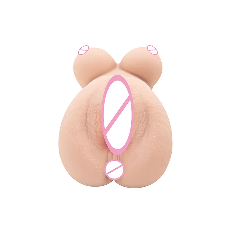 Realistic Artificial Vagina Pocket Pussy with Chest Adult Products 18+ TPE Material for Male Masturbation Cup Sex Toys
