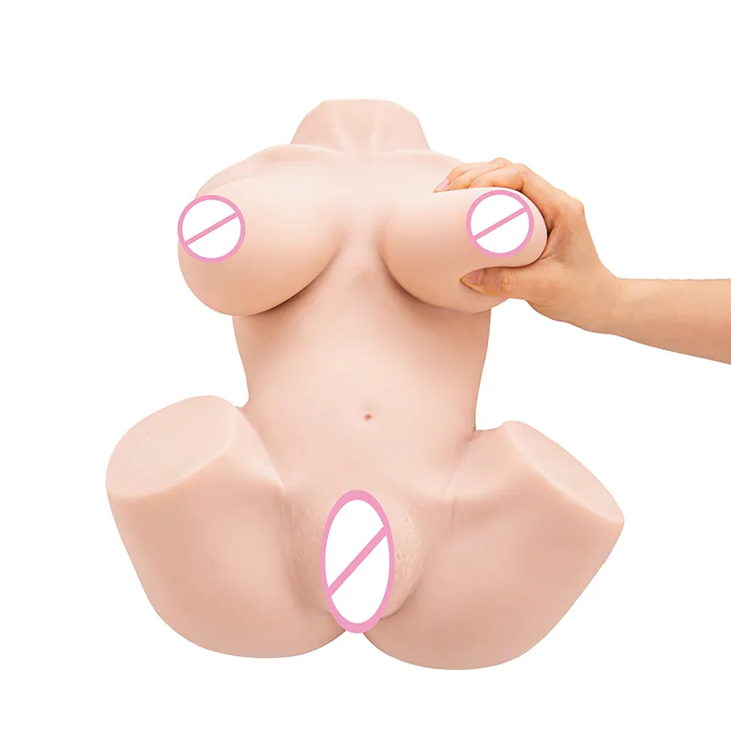Realistic Lifelike Dual-Channel Male Masturbation Toy Full Body Doll Experience Water Resistant