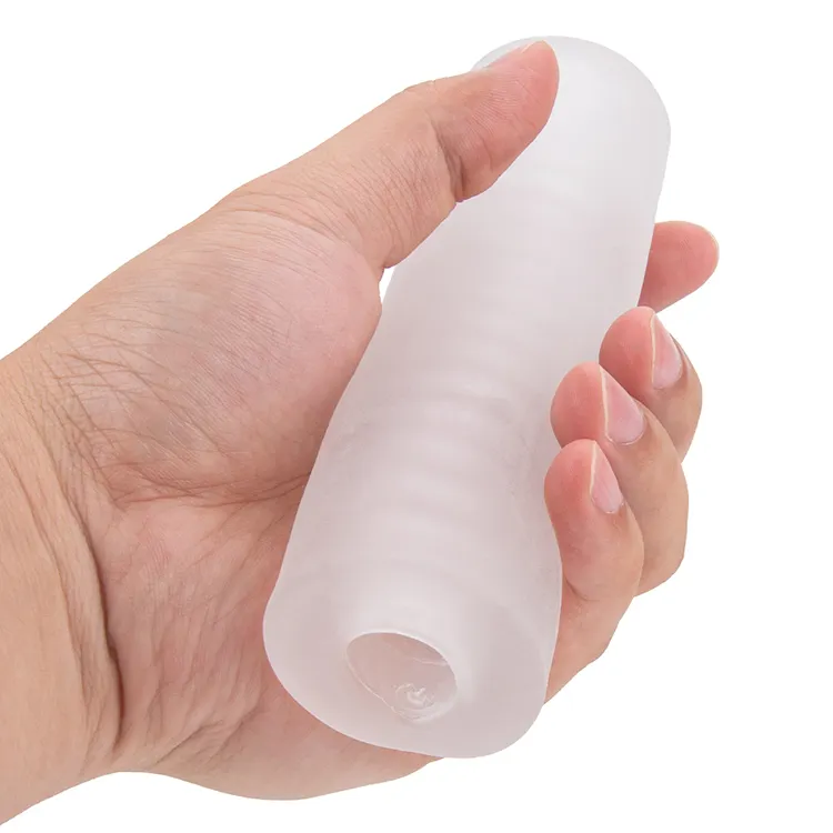 Male Stretchy Penis Sleeve TPE Cock Girth Enhancer Ball Stretcher Enlarger